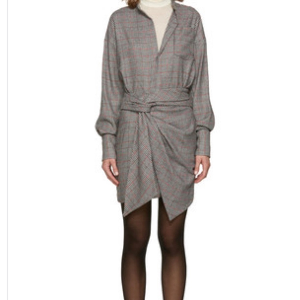 Authentic NWT Isabel Marant Tricolor & Khol dress size 38.